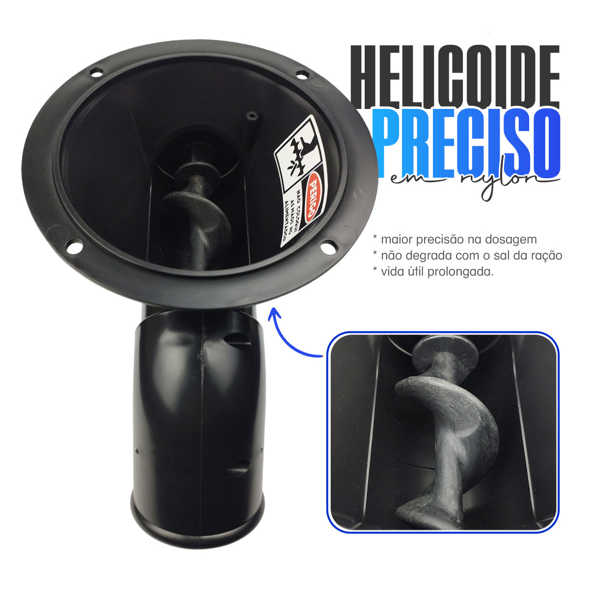 Alimentador Automático Com Reservatório De 50l para todos os animais completo com suporte de bombona