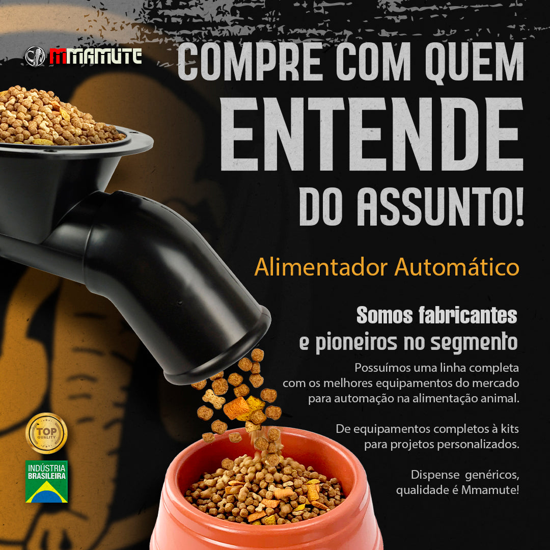 Alimentador Automático Com Reservatório De 50 litros para todos os animais completo