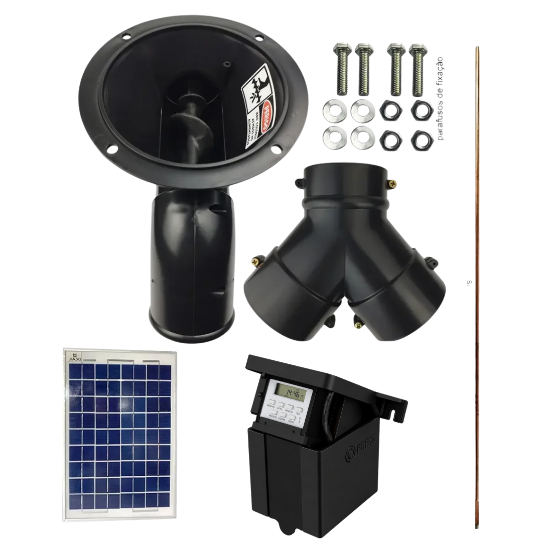 Alimentador Automático Painel Solar Divisor y e Agitador