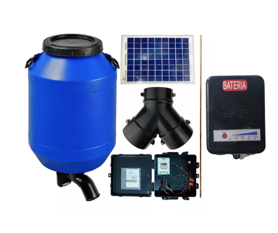 Alimentador Automático Painel Solar C/bateria De Lítio