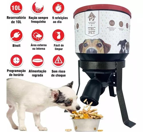 Comedouro Automático Alimentador Pet Cachorro Gato Comedor