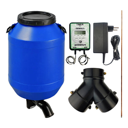 ALIMENTADOR AUTOMATICO COMEDOURO BATERIA BOMBONA 50L