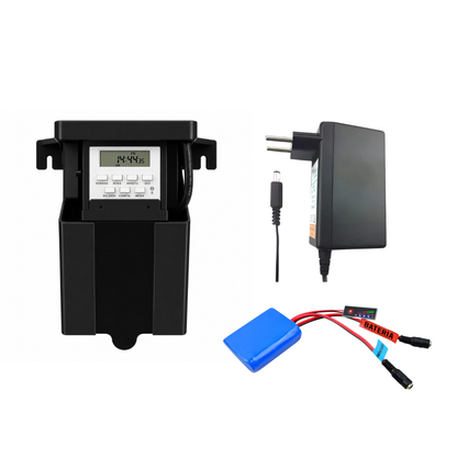 Timer 12v Fonte Caixa Hermética e Bateria de lítio