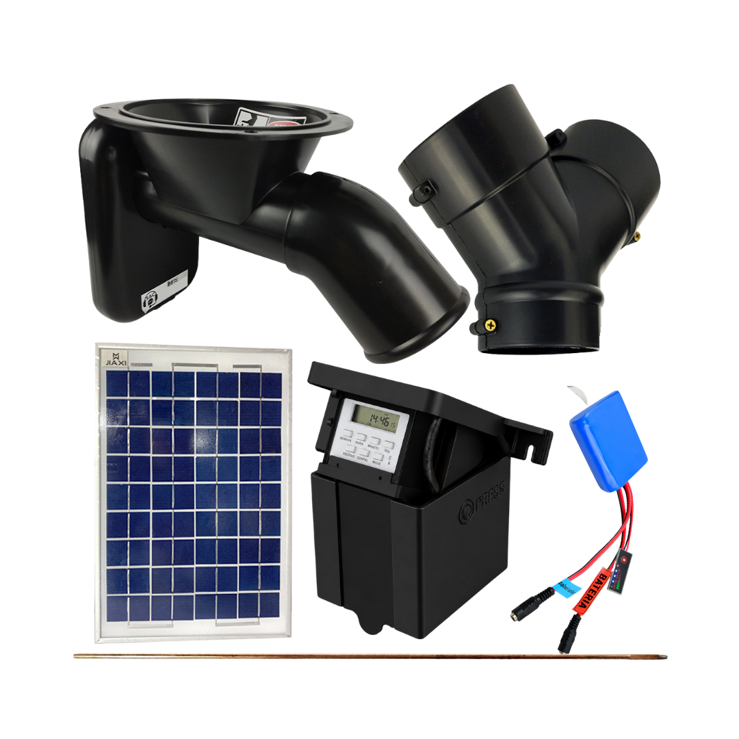 Alimentador Automático Painel Solar C/bateria De Lítio