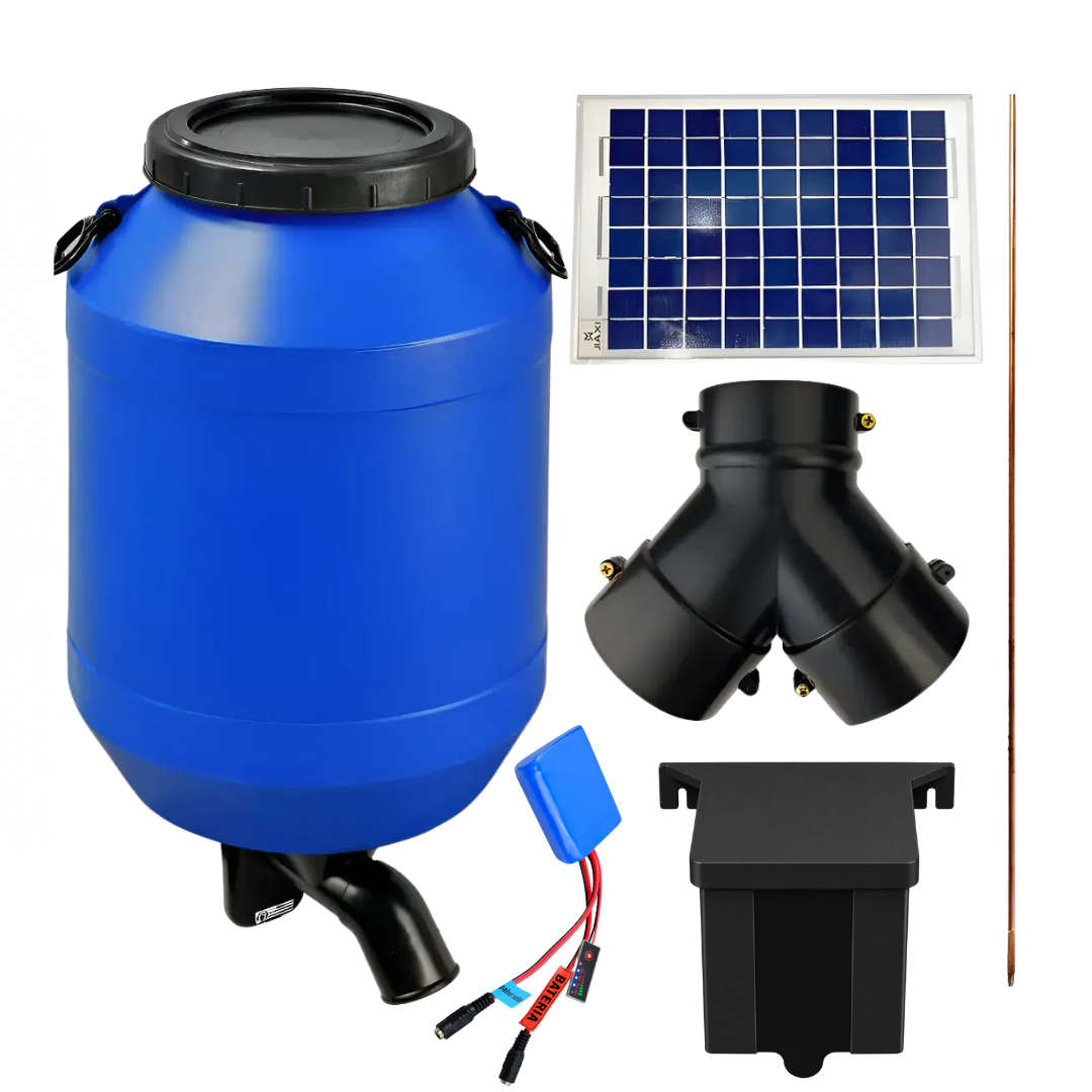 Alimentador Automático Painel Solar C/bateria De Lítio