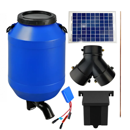 Alimentador Automático Painel Solar C/bateria De Lítio