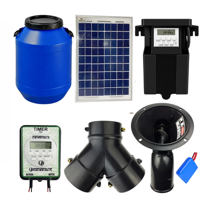 Alimentador Automático Painel Solar C/bateria De Lítio