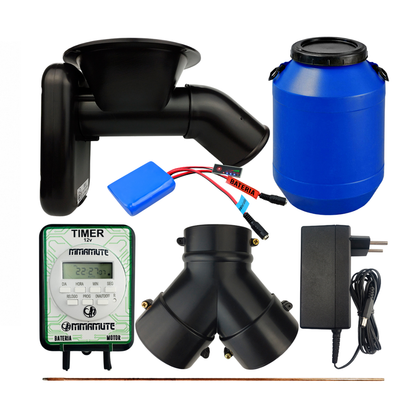 ALIMENTADOR AUTOMATICO COMEDOURO BATERIA BOMBONA 50L