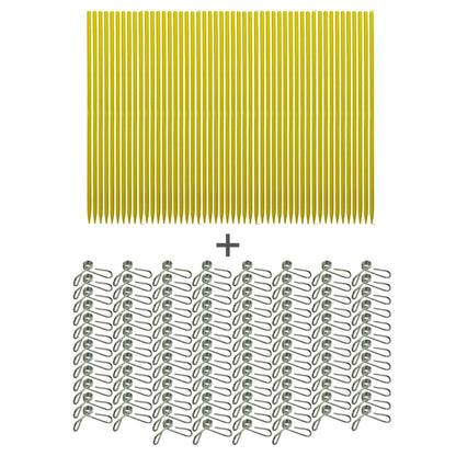 100 Estacas Cerca Eletrica 1,2 Metros 420 Clips Fibra