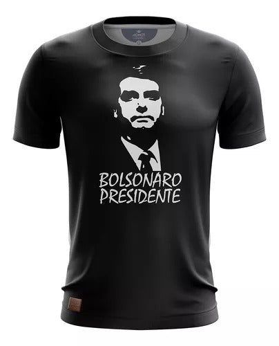 Camiseta Rosto Bolsonaro Presidente Poliéster Sublimada