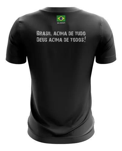 Camiseta Rosto Bolsonaro Presidente Poliéster Sublimada