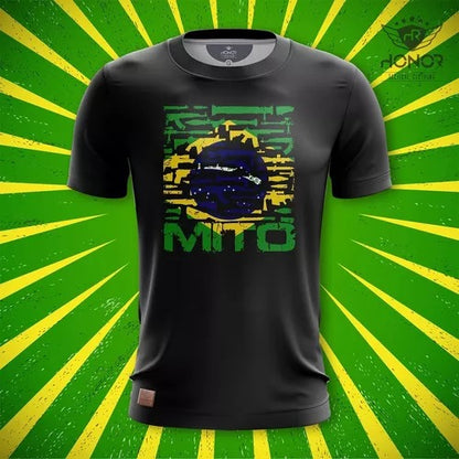 Camiseta Bandeira Brasil Bolsonaro Poliéster