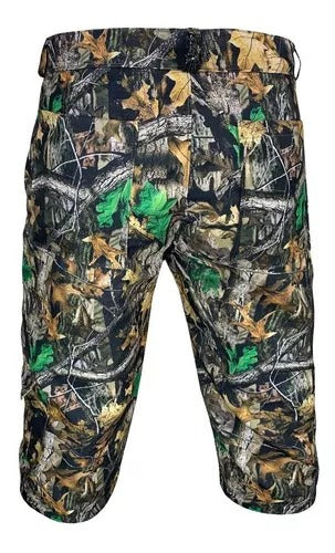 Calça Vira Bermuda Tatica Camuflada Realtree Caça Airsoft K