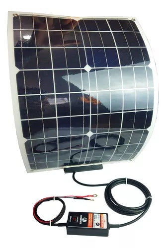 Carregador Permanente Bateria Solar 12v 80w Automotivo