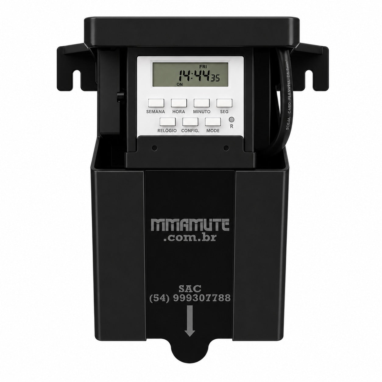 Caixa Hermética + Timer Hibrido 12v