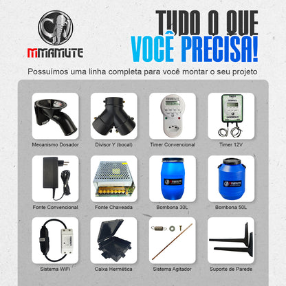 Alimentador Automatico Solar Bateria De Litio Profissional